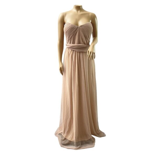 Birdy Grey Christina Convertible Tulle Bridesmaid Dress‎ Sandy Taupe Curve 2X - Picture 1 of 16